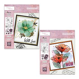 Stamps by Me Floral Theme Stamps and Dies 42-piece Kit 