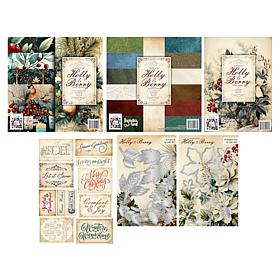 Stamps By Me Holly and Berry Christmas Theme 77-piece Kit