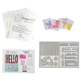 Stamps of Life Big Hello A2 Card Die Set
