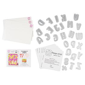 Stamps of Life Floral Alphabet Layering Die Set