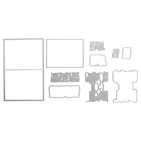 Stamps of Life Postage A2 Card Die Set