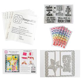 Stamps of Life Stars Flip-It Interactive A2 Card Stamp and Die Set