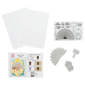 Stamps of Life Turkey Time Stamp, Die and Stencil Kit