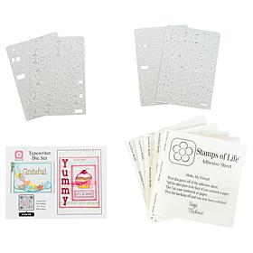 Stamps of Life Typewriter Alphabet Dies - Set of 148