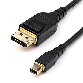 StarTech 6ft VESA Certified Mini DisplayPort to DisplayPort 1.4 Cable