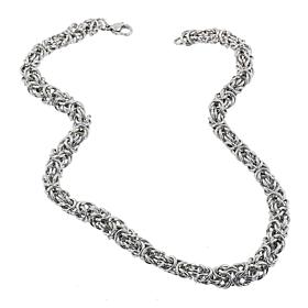Stately Steel Byzantine Chain