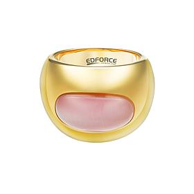 Stately Steel Cat Eye Ring