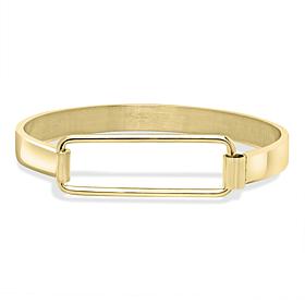 Stately Steel Negative Space Bangle