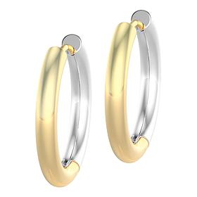 Stately Steel Small Tube Hoop Earrings