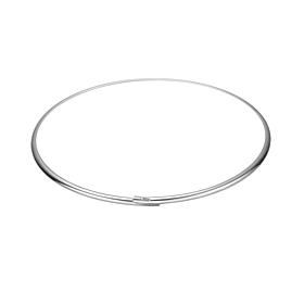 Stately Steel Stainless Steel Collar Necklace