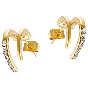 Stately Steel Stainless Steel Pixie Earrings