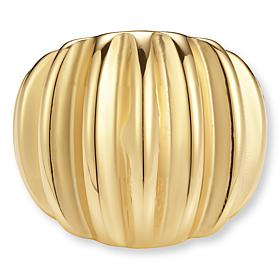 Stately Steel Stainless Steel Sculpted Cable Ring