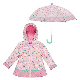 Stephen Joseph Umbrella and Raincoat Bundle