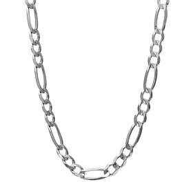 Sterling Silver 20" 4.4mm Figaro Chain