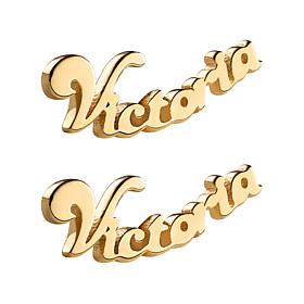 Sterling Silver Personalized Name Crawler Earrings