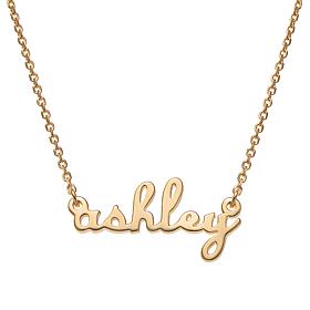 Sterling Silver Petite Lowercase Script Name Necklace