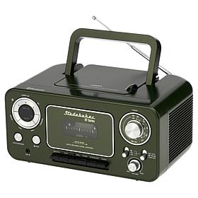 Studebaker Portable CD & Cassette Player w/Bluetooth & AM/FM Radio