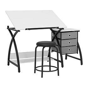 Studio Designs 2-Piece Comet Drafting Table and Stool Set