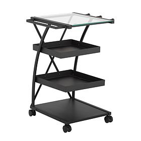 Studio Designs Triflex 4-Tier Metal Mobile Organizer Cart