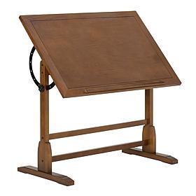 Studio Designs Vintage Solid Wood Drafting Table with Adjustable Top