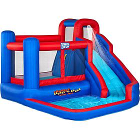 Sunny & Fun Compact Bounce-A-Round Inflatable Water Slide Park