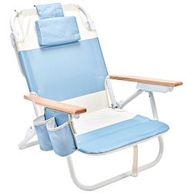 SUNNYLiFE  Deluxe Beach Chair Med Fabric Lounger Seat - La Mer Blue