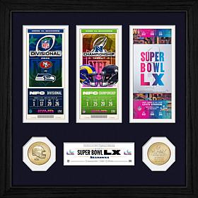 Super Bowl LX Champions Seahawks Road to Champs Frame