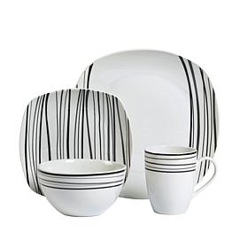 Tabletops Gallery Justin 16-Piece Dinnerware Set - Service for 4