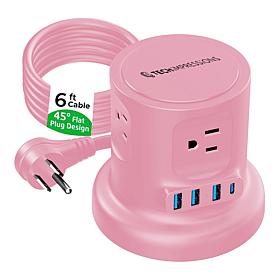 Tech Impressions 8-Device Charging Cube with Retractable Cord