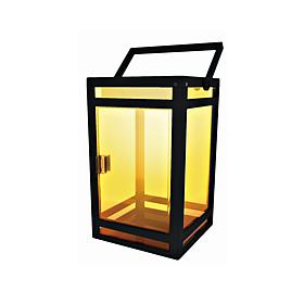 Techko Solar Portable Lantern Amber or White Light Clear Panel