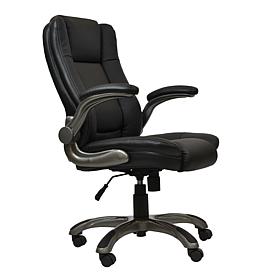 Techni Mobili Medium Back Executive Chair with Flip-Up Arms