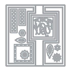 The Stamps of Life 5x7 Square Flip-it Interactive Card Die Set