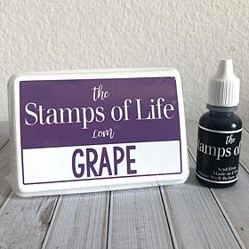 The Stamps of Life Ink Pad and Refill - Grape 