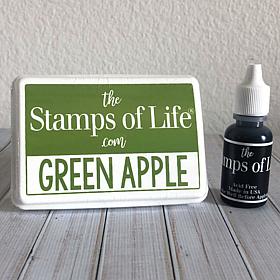 The Stamps of Life Ink Pad and Refill - Green Apple