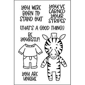 The Stamps of Life Little Peeps Zebra Clear Stamp Set