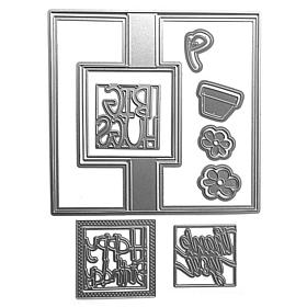 The Stamps of Life Square Flip It Sentiment Die Set