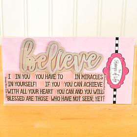 The Stamps of Life Statement Believe Stamp and Die Combo Pack