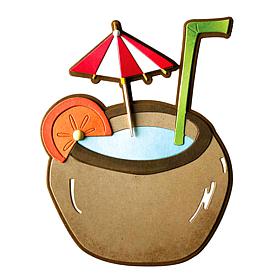 The Stamps of Life Tropical Drink Shaped Card Fold-it Die Set