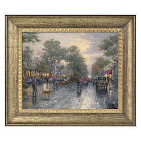 Thomas Kinkade Carmel, Sunset on Ocean Avenue - 16" x 20" Brushstro...