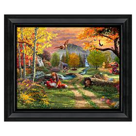 Thomas Kinkade Disney The Fox and the Hound - 16" x 20" Brushstroke...