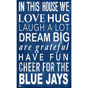 Toronto Blue Jays In This House Sign  
