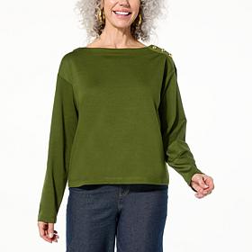 Tower Hill by Christie Brinkley Long Sleeve Knit Top