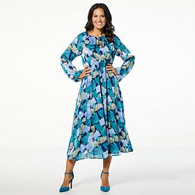 Tower Hill by Christie Brinkley Metallic Maxi Dress with Pockets