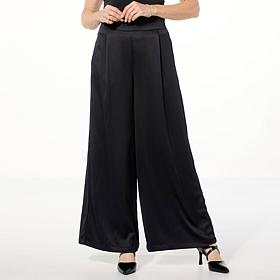 Tower Hill by Christie Brinkley Soft Satin Pleated Pant