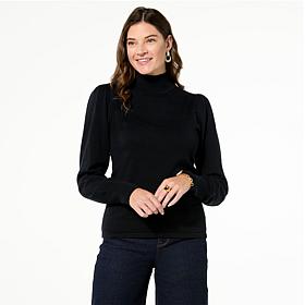 Tower Hill by Christie Brinkley Sweetheart Blouson Sleeve Sweater