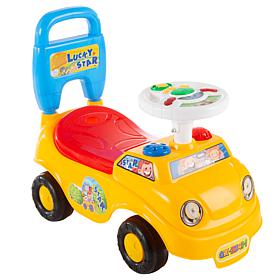 Toy Time Kids Scoot and Ride Push Car, Yellow