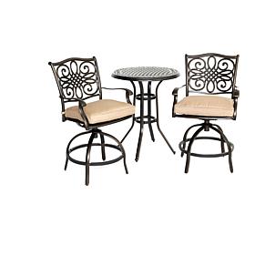 Traditions 3-Piece Bar-Height Bistro Set