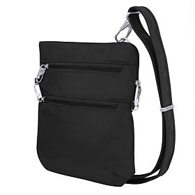 Travelon Classic Anti-Theft Slim Double Zip Crossbody