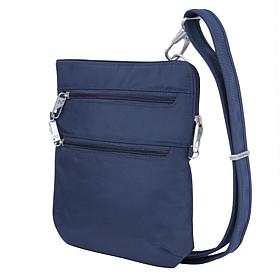 Travelon Classic Anti-Theft Slim Double Zip Crossbody