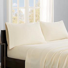 True North by Sleep Philosophy Micro Fleece Sheet Set - Ivory - King